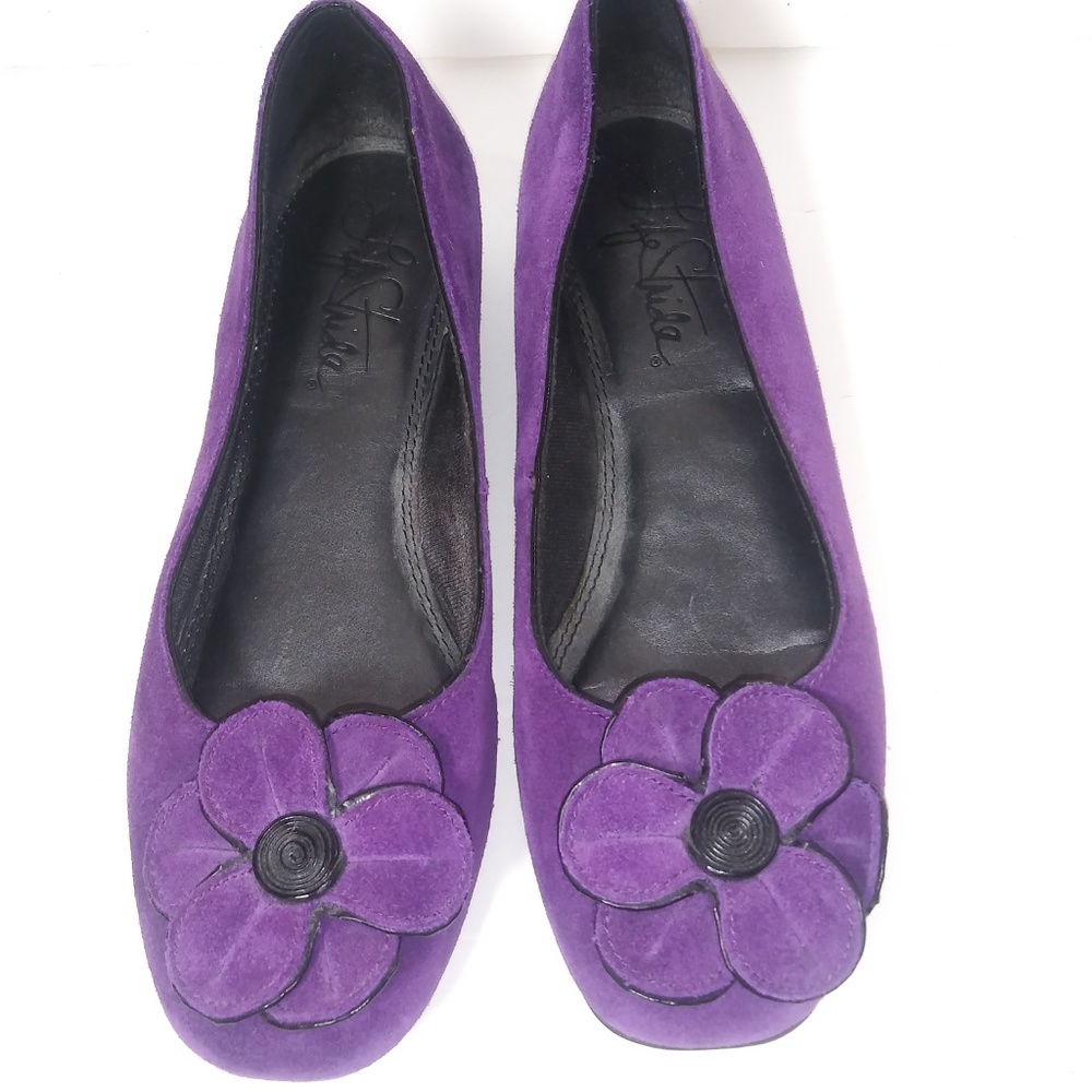 Life Stride Quiver Purple Suede Slip-On's 7.5M